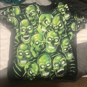 Classic Neon Skull print tee